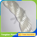 whosales white 3 strands nylon marine rope